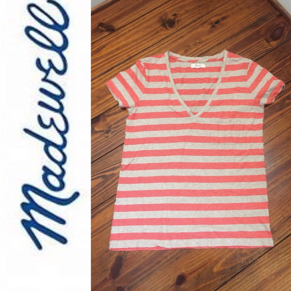 Madewell v neck pocket t shirt